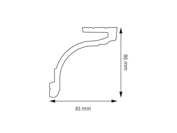 LISTWA-KARNISZOWA-CREATIVA-LK05-MEGAARANZ-PRZEKROJ