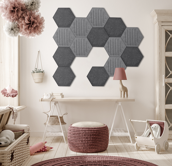 Panel-filcowy-SIMPLE-HEXAGON-MEGAARANZ-ARANZACJA