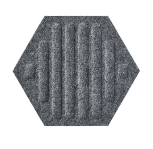 Panel-filcowy-SIMPLE-HEXAGON-SZARY-MEGAARANZ