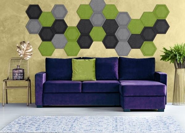 Panel-filcowy-SIMPLE-HEXAGON-OLIWKOWY-MEGAARANZ-ARANZACJA