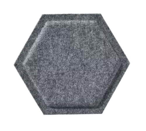 Panel-filcowy-SIMPLE-HEXAGON-SZARY-MEGAARANZ
