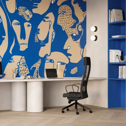 FACESCOBALT-MEGAARANZ-WALLART-TAPETA