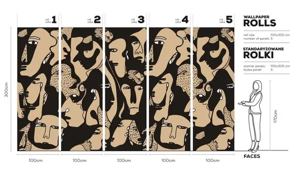FACES-MEGAARANZ-WALLART-TAPETA