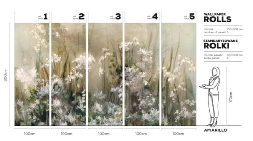 WALLART-KWIATY-TAPETA-MEGAARANZ
