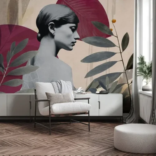 ONNABURGUNDY-WALLART-TAPETA-MEGAARANZ