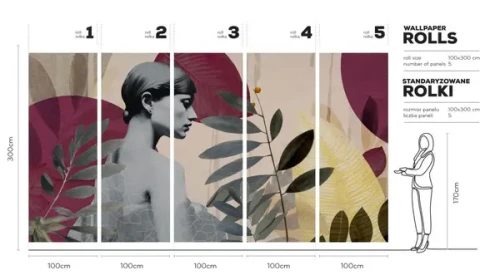 ONNABURGUNDY-WALLART-TAPETA-MEGAARANZ