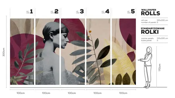 ONNABURGUNDY-WALLART-TAPETA-MEGAARANZ