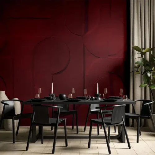 BENEBURGUNDY-TAPETA-WALLART-MEGAARANZ