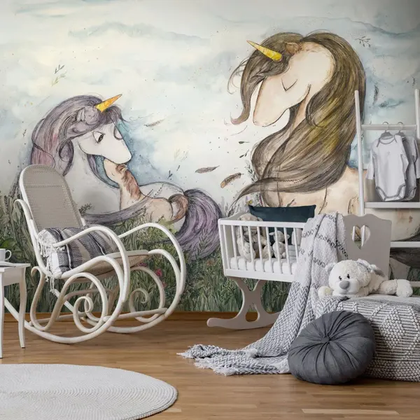 WILDUNICORNS-TAPETA-WALLART-MEGAARANZ