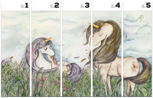 WILDUNICORNS-TAPETA-WALLART-MEGAARANZ