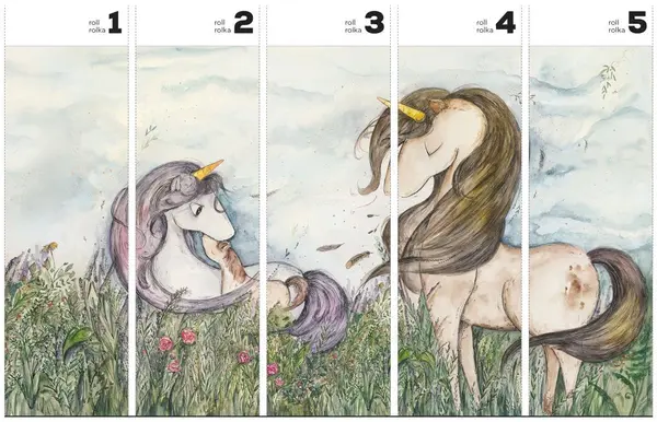 WILDUNICORNS-TAPETA-WALLART-MEGAARANZ