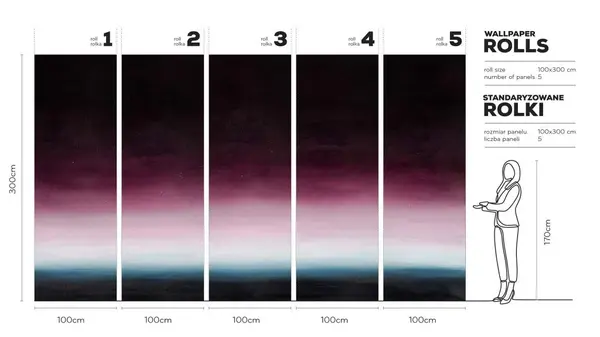ROSSA-TAPETA-WALLART-MEGAARANZ