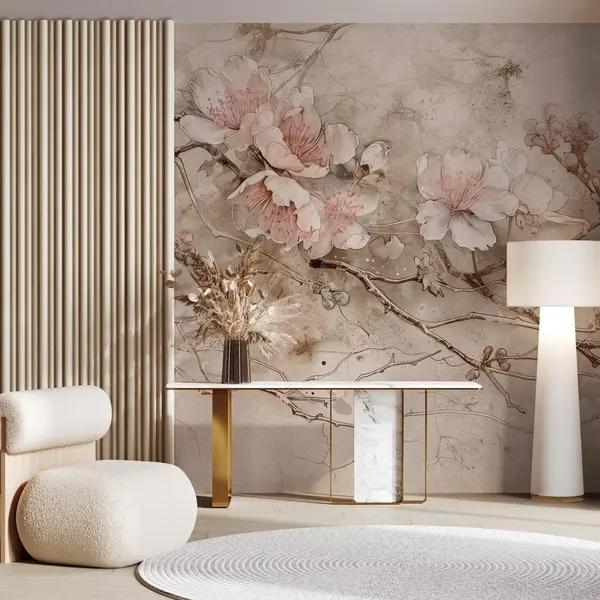 TAPETA-SAKURABEIGE-MEGAARANZ-WALLART