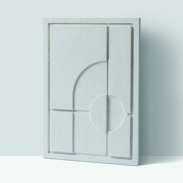 OBRAZ 3D GEOMETRIC I MILKY GREY ROZMIAR L WALL DECOR MURSO